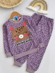 تصویر بلوز و شلوار پلنگی کد ۳۱۹۵ سایز۴۰/۴۵ مناسب ۲سال تا ۵سال