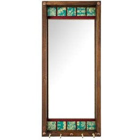 تصویر آینه سنتی قاب چوبی کد 1028 