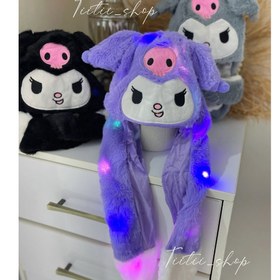 تصویر کلاه پمپی چراغدار کرومی 