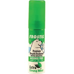 تصویر اسپری خوشبو کننده دهان Frostie رایحه نعنایی حجم 20ml Frostie mouth freshener spray with icy and mint scent, 20ml