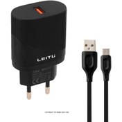 تصویر شارژر دیواری لیتو مدل LH-28 به همراه کابل Micro-USB 