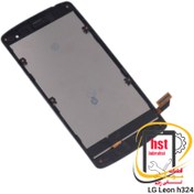 تصویر تاچ ال سی دی گوشی ال‌جی Leon h324 - بافریم / مشکی touch lcd LG Leon H324