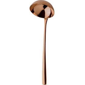 تصویر ملاقه بزرگ ناب استیل طرح فلورانس برنزی PVD (1 پارچه) Nab-Steel Florence Bronze Steel Soup Ladle 1 Piece