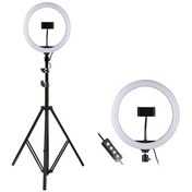 تصویر رینگ لایت پایه دار۱۲ اینچ ریموت دار 