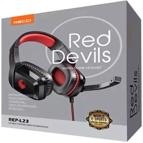 تصویر هدست سیمی گیمینگ رسی مدل REP-L23 Recci Wired Gaming Headset REP-L23