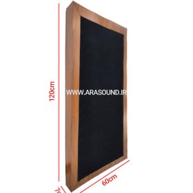 تصویر پنل آکوستیک 60×120 قهوه ای Acoustic panel 60 × 120 brown