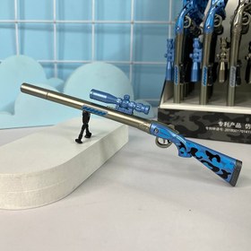 تصویر روان نویس تفنگ شکاری رنگ آبی 