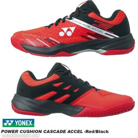 تصویر کفش بدمینتون یونکس YONEX POWER CUSHION CASCADE ACCEL - Red Black 