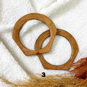 تصویر دسته کیف طرح چوب - 3 