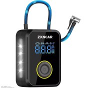 تصویر تلمبه پمپ باد شارژی پاوربانک دار قابل حمل کد ۲ 