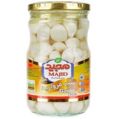 تصویر ترشی 700 گرم سیرمروارید مجید 