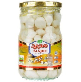 تصویر ترشی 700 گرم سیرمروارید مجید 