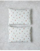 تصویر روبالشی گلدان فلوررال آسان 2 مورد بالش 50X70 سانتی متر صورتی سبز English Home 