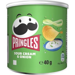 تصویر چیپس پرینگلز کوچک پیاز خامه ترش 40 گرم Pringles