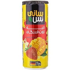 تصویر نوشیدنی قوطی مخلوط انبه توت فرنگی 240 