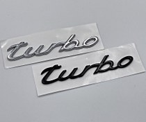 تصویر آرم صندوق توربو (turbo) پورشه کاین،پانامرا،قرمز،مشکی،کرووم - آرم توربو پورشه 