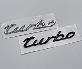 تصویر آرم صندوق توربو (turbo) پورشه کاین،پانامرا،قرمز،مشکی،کرووم - آرم توربو پورشه 