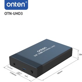 تصویر جعبه هارد اکسترنال 3.5 اینچی ONTEN مدل OTN-UHD3 