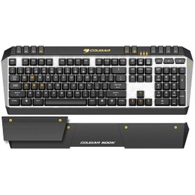 تصویر کیبورد مکانیکی کوگر مدل 600K با حروف فارسی Cougar 600K Mechanical Keyboard With Persian Letters