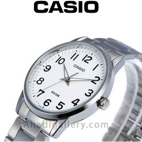 تصویر ساعت مچی اورجینال مردانه کاسیو Casio نقره ای | نقره ای| سفید| کد رفرنس MTP-1303D-7B کد محصول:25538