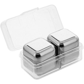 تصویر قالب یخ فلزی ۲ عددی 