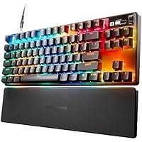 تصویر صفحه کلید بازی HyperMagnetic Gaming SteelSeries Apex Pro TKL - فعال سازی قابل تنظیم - Esports Tenkeyless - صفحه نمایش OLED - RGB - کلیدهای PBT - USB-C SteelSeries Apex Pro TKL HyperMagnetic Gaming Keyboard - Adjustable Actuation - Esports Tenkeyless - OLED Screen - RGB - PBT Keycaps - USB-C