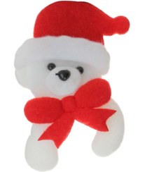 تصویر آویز درخت کریسمس طرح کله خرس مدل نمدی 