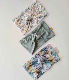 تصویر هدبند نخی گلدار 