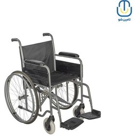 تصویر ویلچر رنگی عقب بادی ایران بهکار مدل ۷۰۳ سایز ۴۳ iran behkar Wheelchair, model 703, rear inflatable, size 43