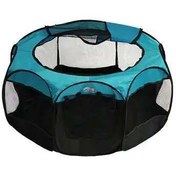 تصویر پارک بازی برزنتی سگ و گربه به‌همراه کیف حمل (۹۰×۵۰) Portable Pet Playpen with Carry Bag (90×50)