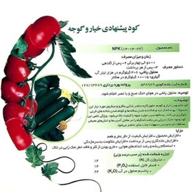 تصویر کود گوجه و خیار تتاکو مناسب باغچه وزن 120 گرم 