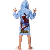 تصویر حوله پالتویی کودک پودایران طرح مرد عنکبوتی سایز 