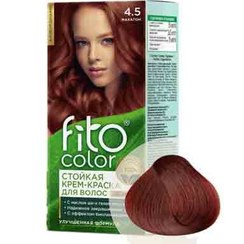 تصویر رنگ مو روسی فیتو کالر fito color بدون آمونیاک رنگ ماهاگونی شماره 4.5 