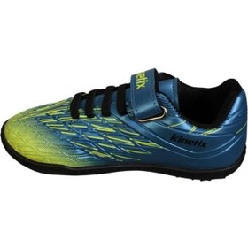 تصویر کفش فوتبال indoor پسرانه مدل Sax Blue برند kinetix Sax Blue Boys Indoor Football Shoes