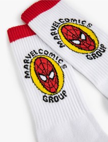 تصویر خرید اینترنتی جوراب رسمی و روزمره مردانه سفید کوتون 3SAM80163AA ا Spiderman Çorap Lisanslı Işlemeli Spiderman Çorap Lisanslı Işlemeli