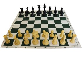 تصویر صفحه و مهره استاندارد مستر شطرنج 