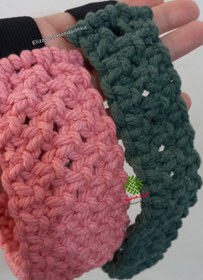 تصویر هدبند مکرومه 