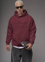 تصویر هودی مردانه زرشکی ترک ZD۰۱ 