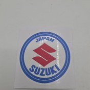 تصویر برچسب تزئیناتی ژاپن گرد - سوزوکی آبی 