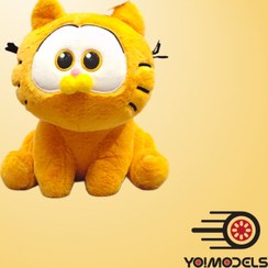 تصویر عروسک گارفیلد نشسته اورجینال 45 سانتی Original 45 cm sitting Garfield doll