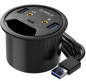 تصویر هاب USB 3.0 چندمنظوره اوریکو مدل DESK-2U1C 