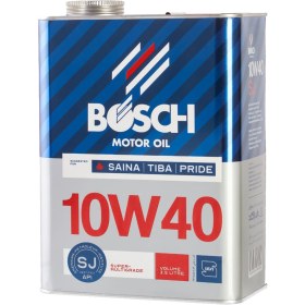 تصویر روغن بوش مخصوص خودروهای تیبا ساینا پراید 10W40 SJ BOSCH 10W40 SJ TIBA SAINA PRIDE