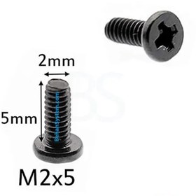 تصویر پیچ قاب لپ تاپ سر تخت سایز M2 x 5MM 