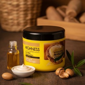 تصویر ماسک مو روغن آرگان هاینس با آبکشی 