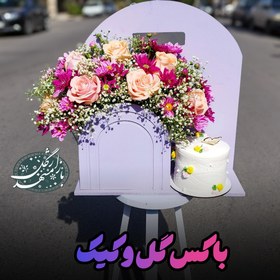 تصویر باکس گل و کیک 