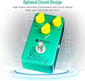 تصویر افکت JOYO JF-01 Vintage Overdrive بیس JOYO Vintage Overdrive Pedal Classic Tone for Electric Guitar Effect - True Bypass (JF-01)