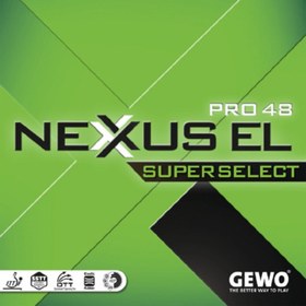 تصویر رویه راکت نکسوس ELپرو48 سوپرسلکت GEWO Table Tennis Rubber Model Nexxus EL Pro 48 Superselectt