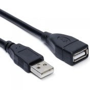 تصویر کابل افزایش طول USB 2.0 برند ENZO طول 1.5 متر ا USB 2.0 Extension Cable 1.5m Black ENZO USB 2.0 Extension Cable 1.5m Black ENZO