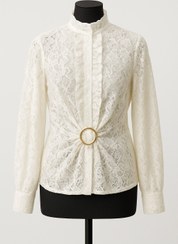 تصویر شومیز گیپور مجلسی جلو‌ حلقه - 40 