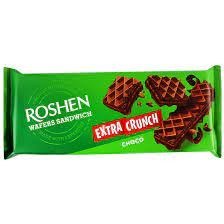 تصویر ساندویچ ویفر اکسترا کرانچ روشن با طعم شکلات 142 گرمی ROSHEN Wafer Sandwich Crunch with CHOCOLATE Flavor